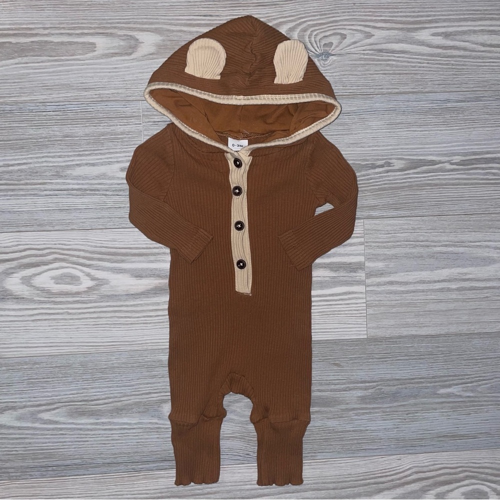 Baby Boys 1 Pc Hooded Outfit Size 0–3 Months